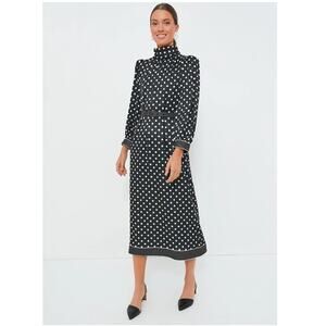 Tuckernuck Black and White Polka Dot Midi Dress